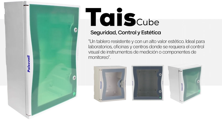 Tais Cube Tablero puerta transparente Palazzoli LUMAX
